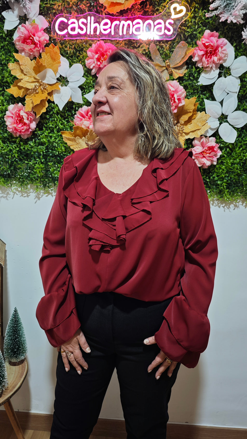 Blusa Loren com folhos