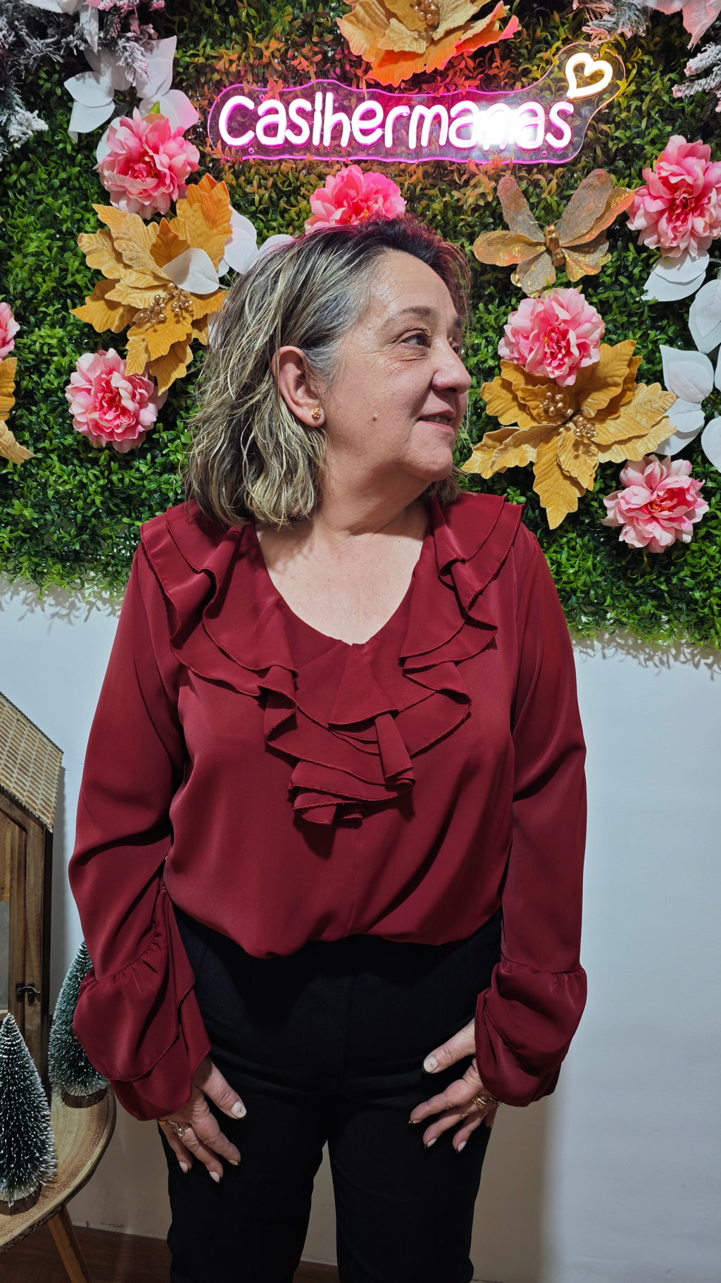 Blusa Loren com folhos