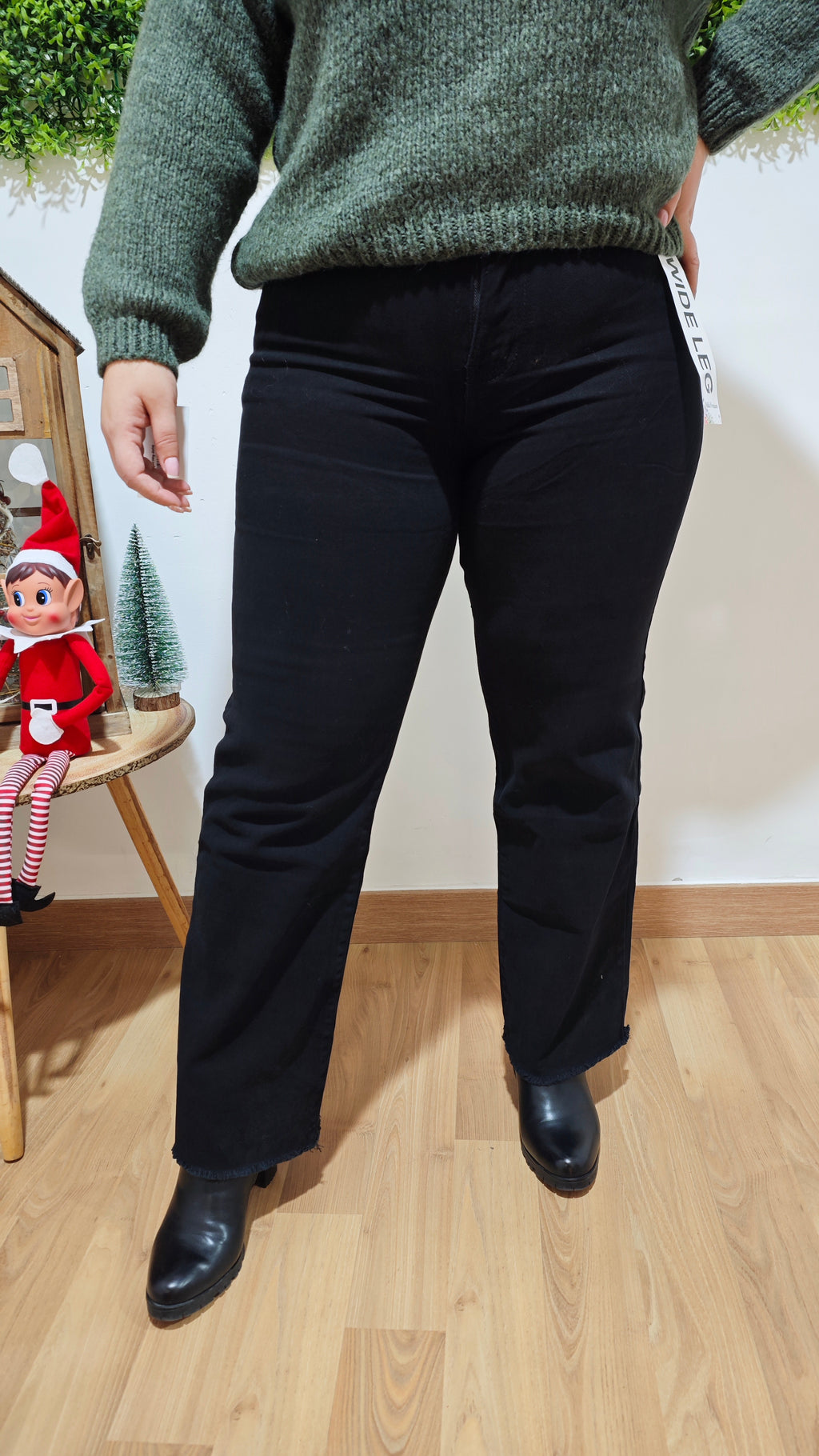 Jeans Black Wide Leg