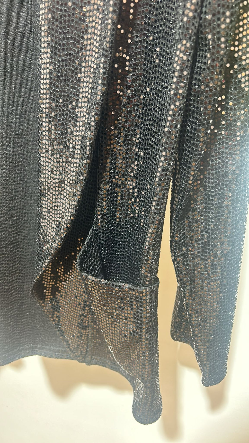 Blazer de lantejoulas elásticas