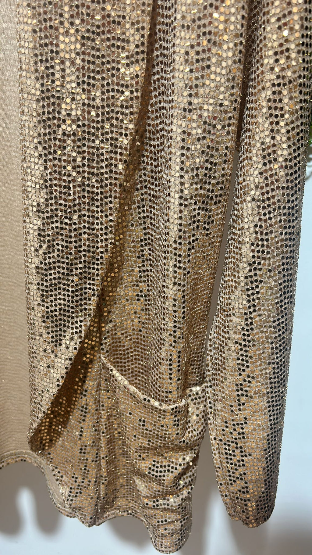 Blazer de lantejoulas elásticas