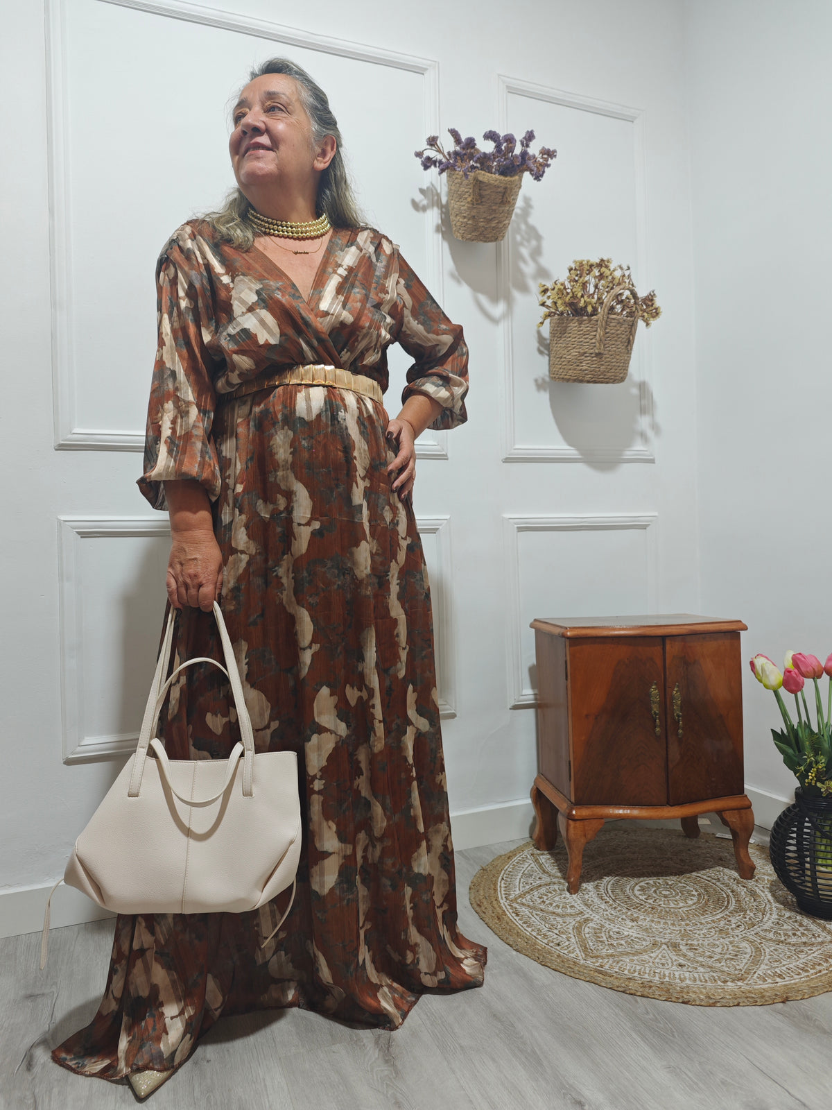Vestido Suspiros Camel