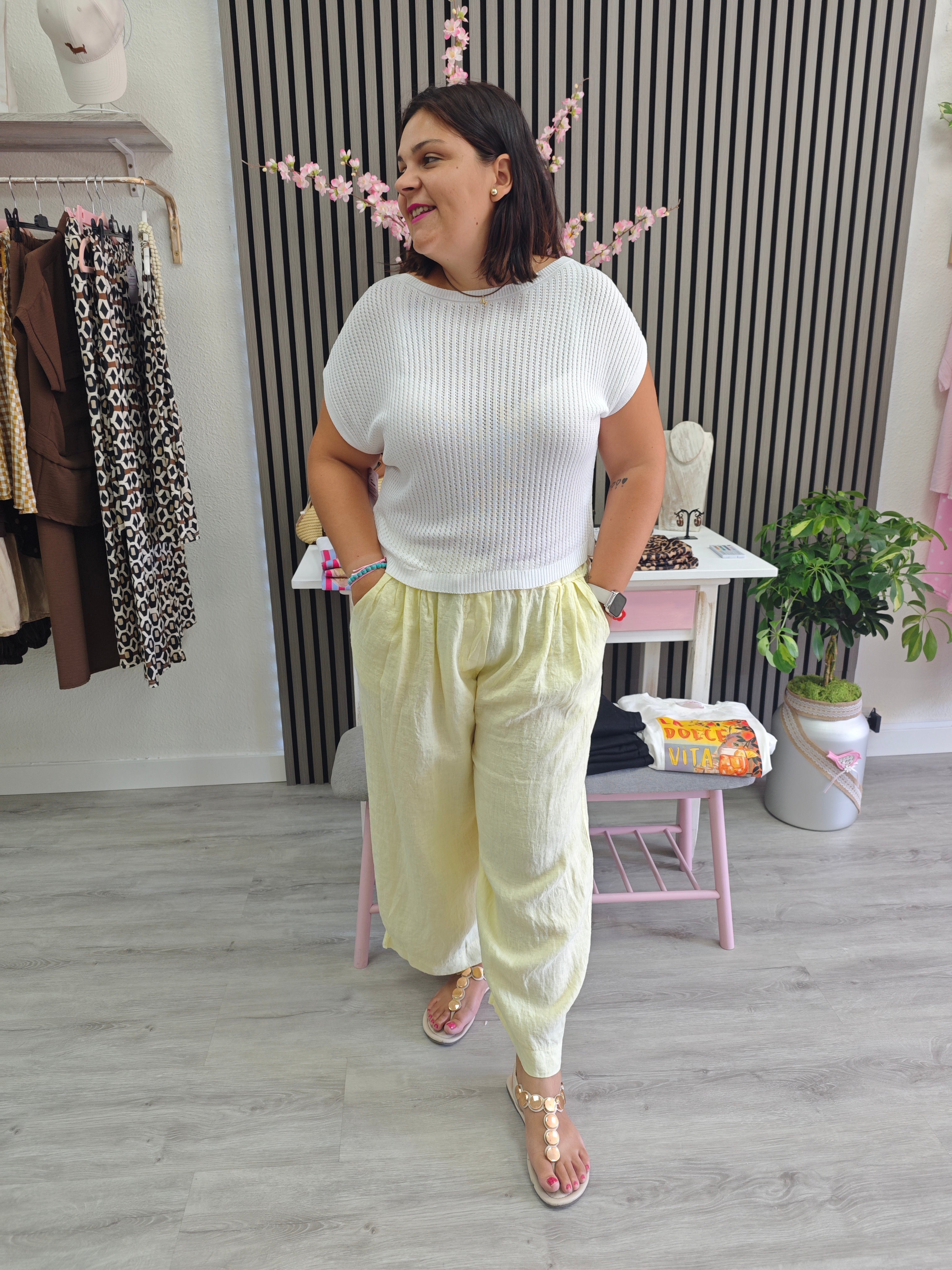 pantalón lino Noelia