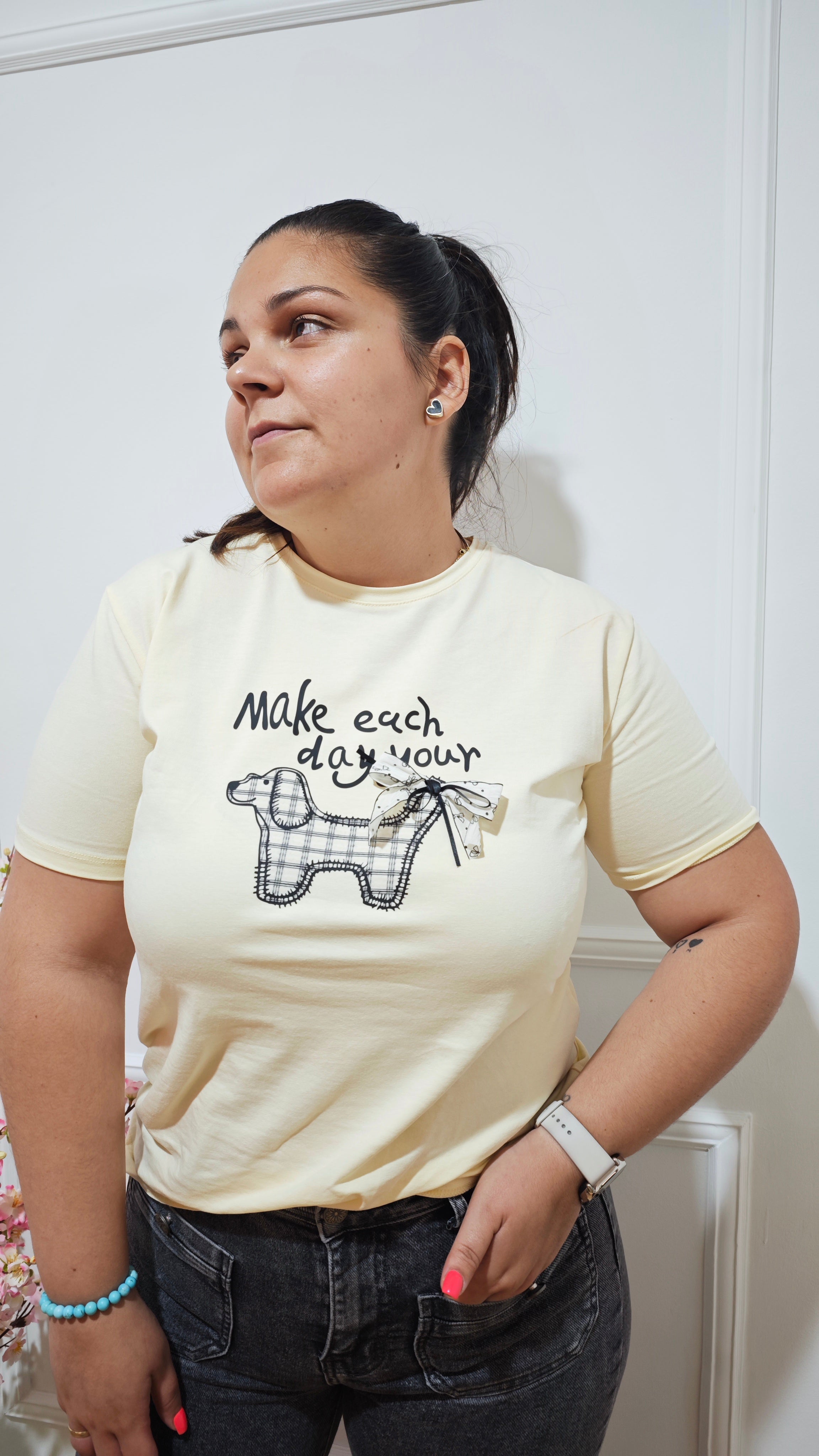 Camiseta Dog lazo