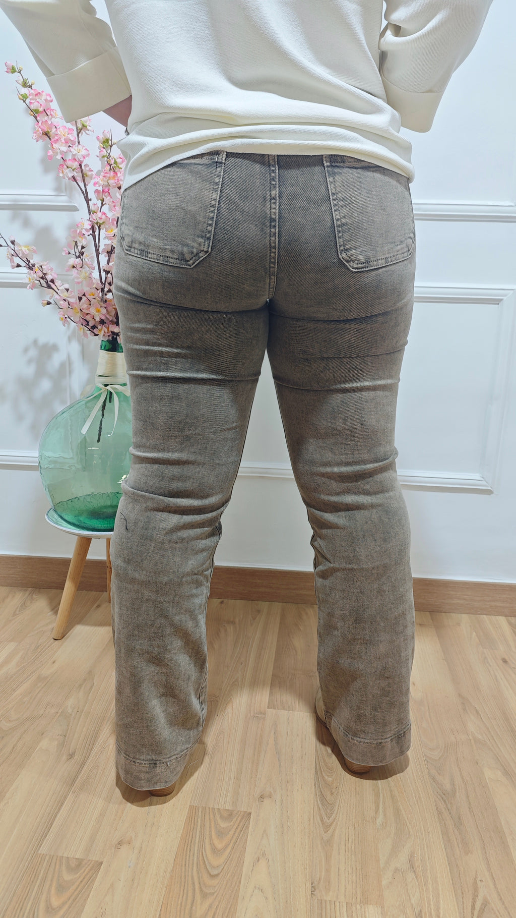 Jeans Desgastado Marrón