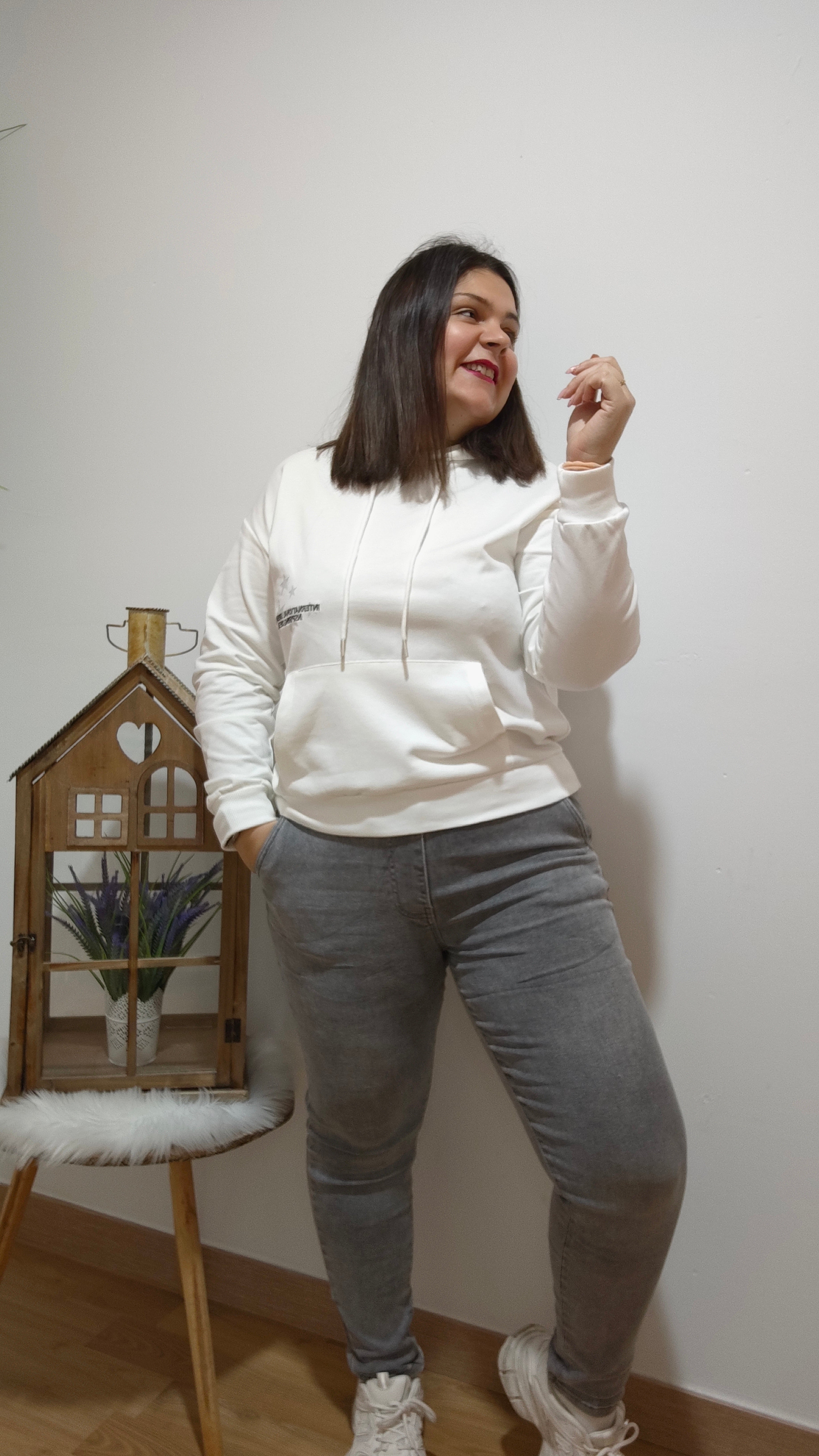 Mom Fit goma Grey