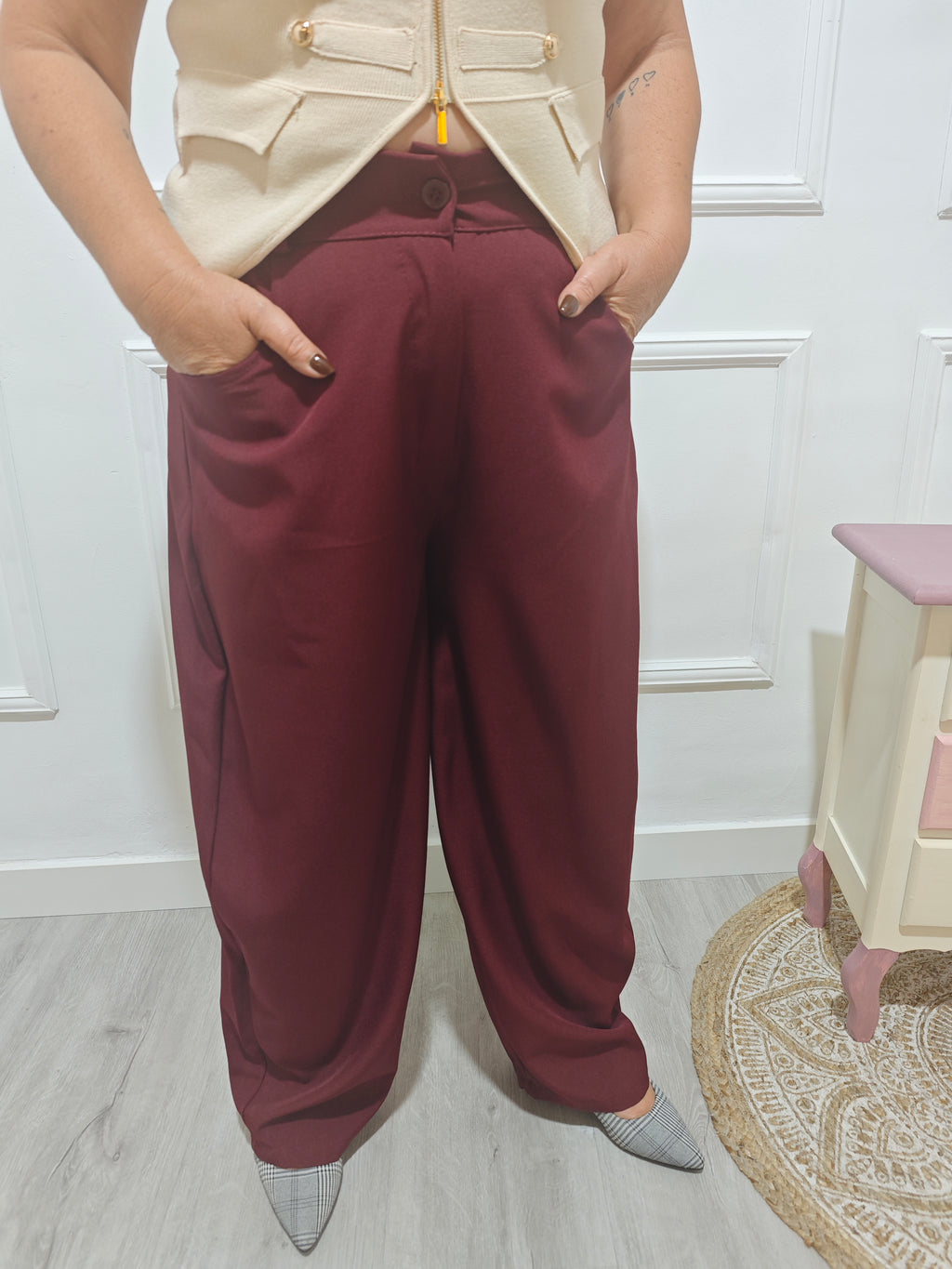 Pantalón ballon liso