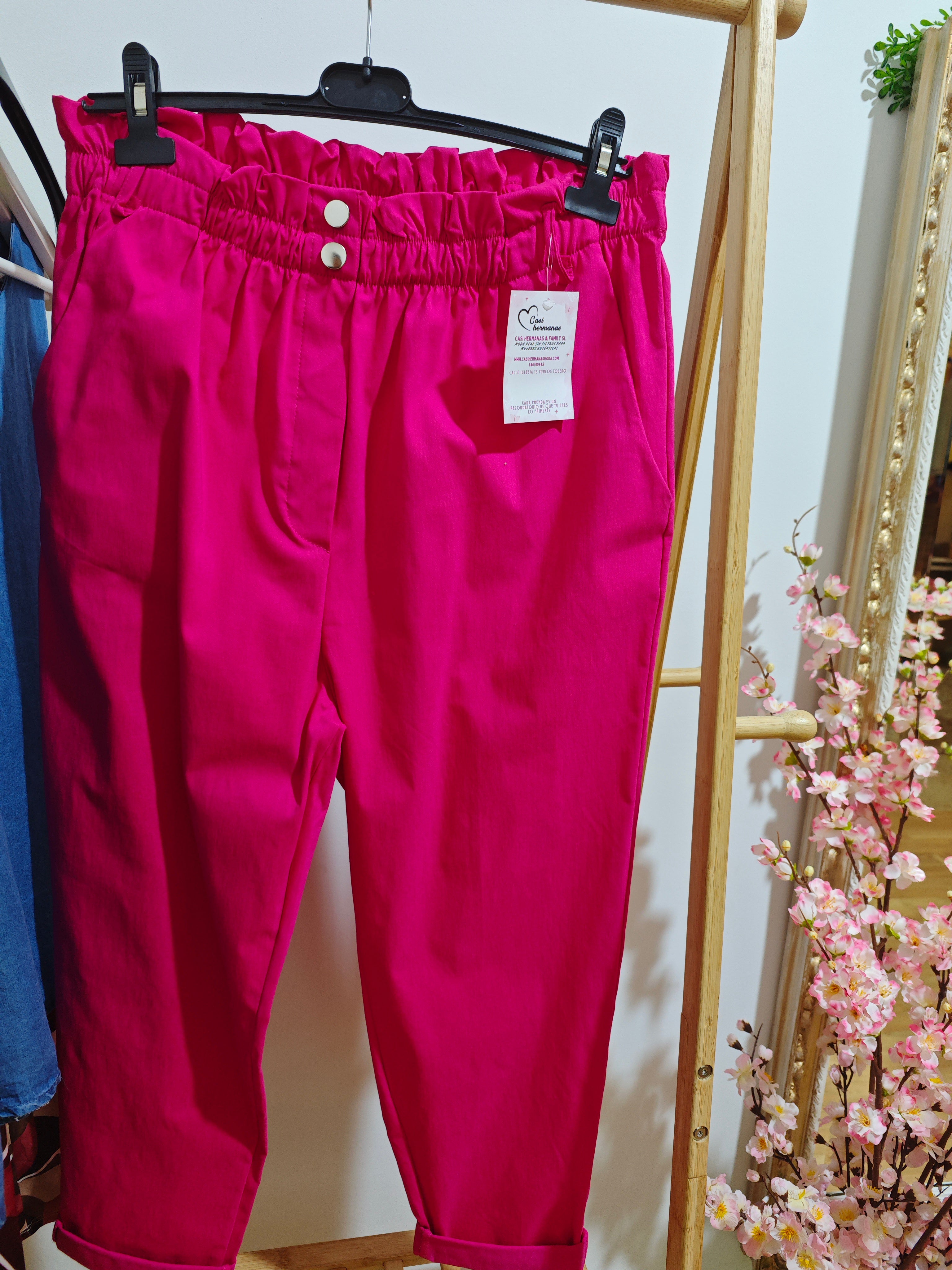 Jogger curvy fucsia