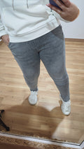 Mom Fit goma Grey