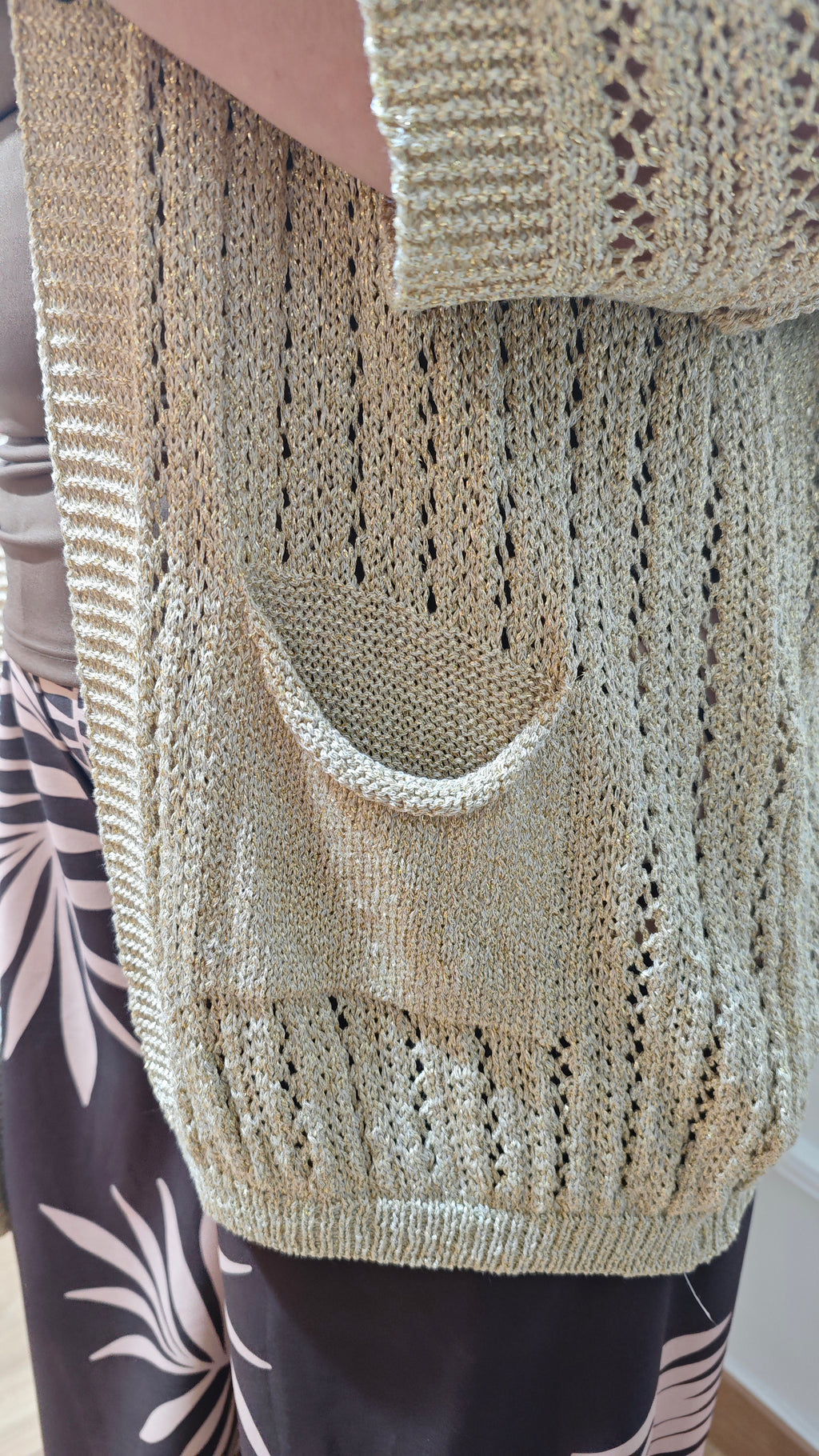 Chaqueta hilo dorado