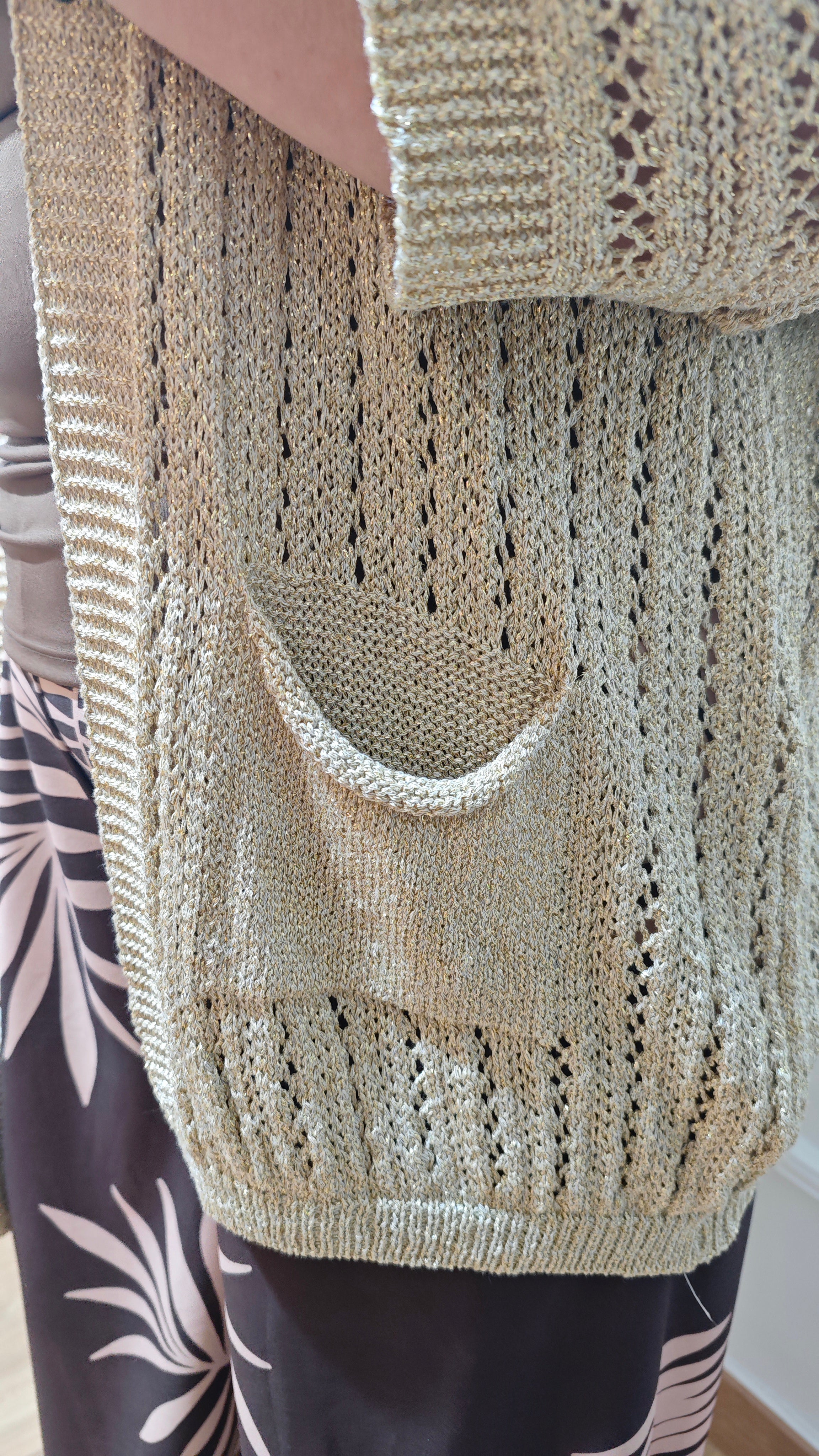 Chaqueta hilo dorado