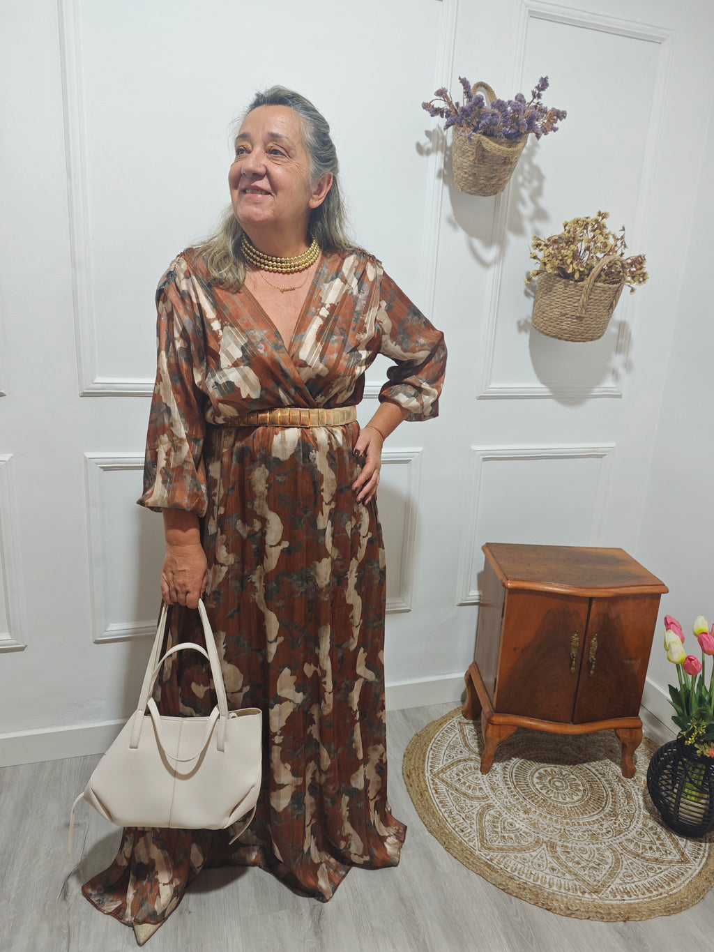 Vestido Suspiros Camel
