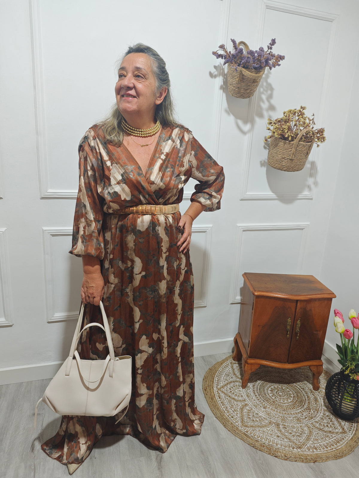Vestido Suspiros Camel