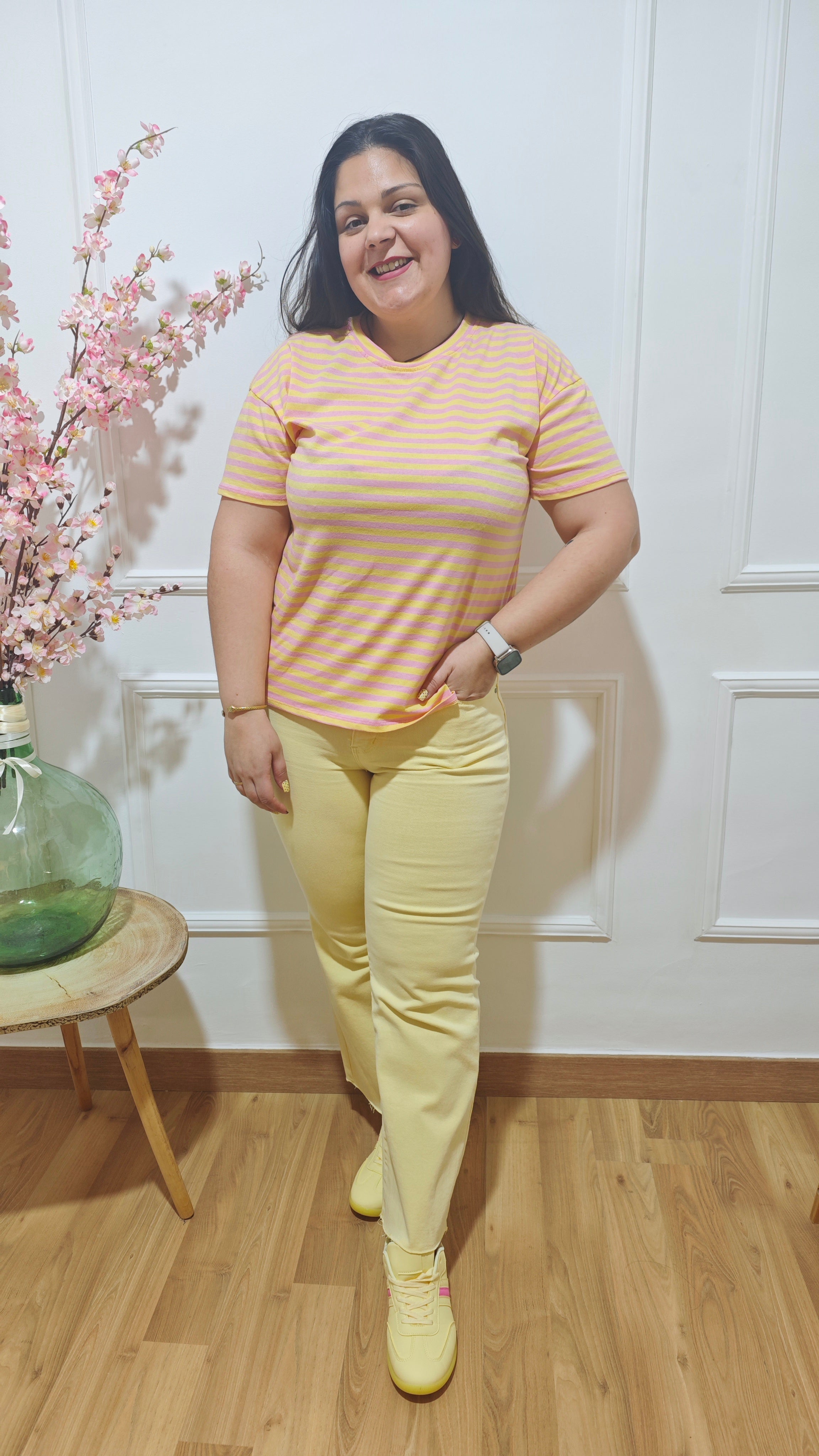 Camiseta Rayas Yellow