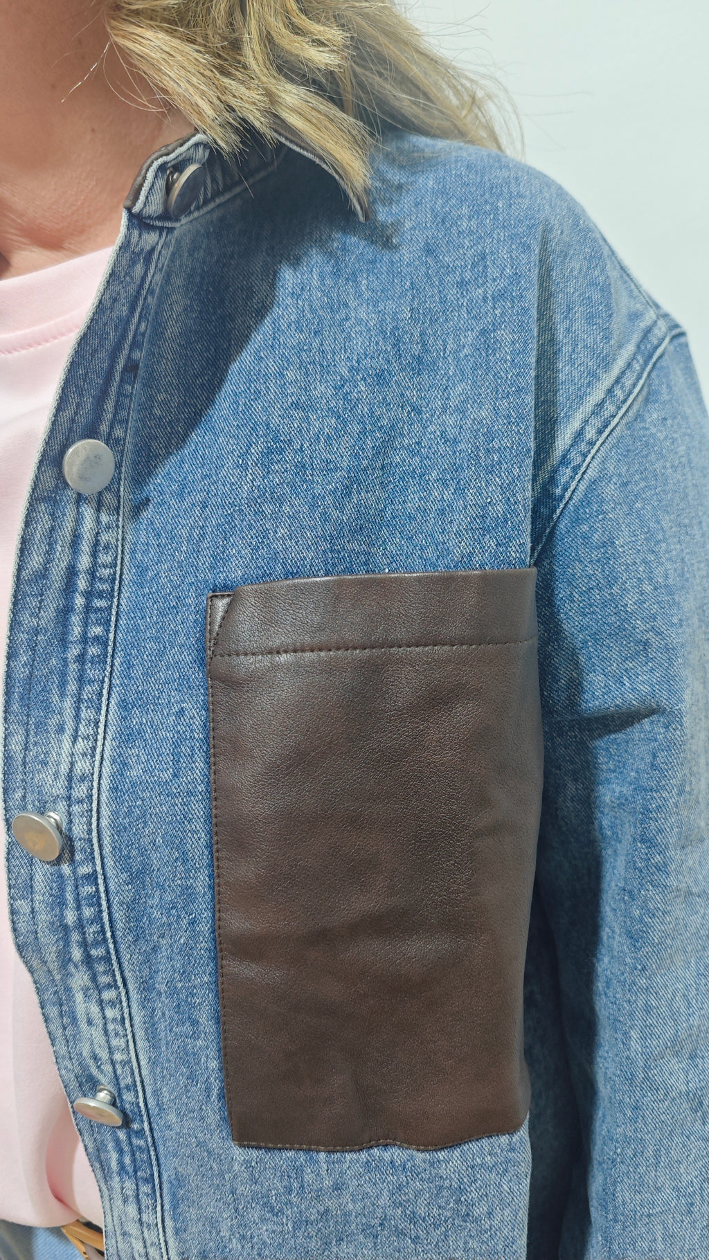 Chaqueta Denim Polipiel