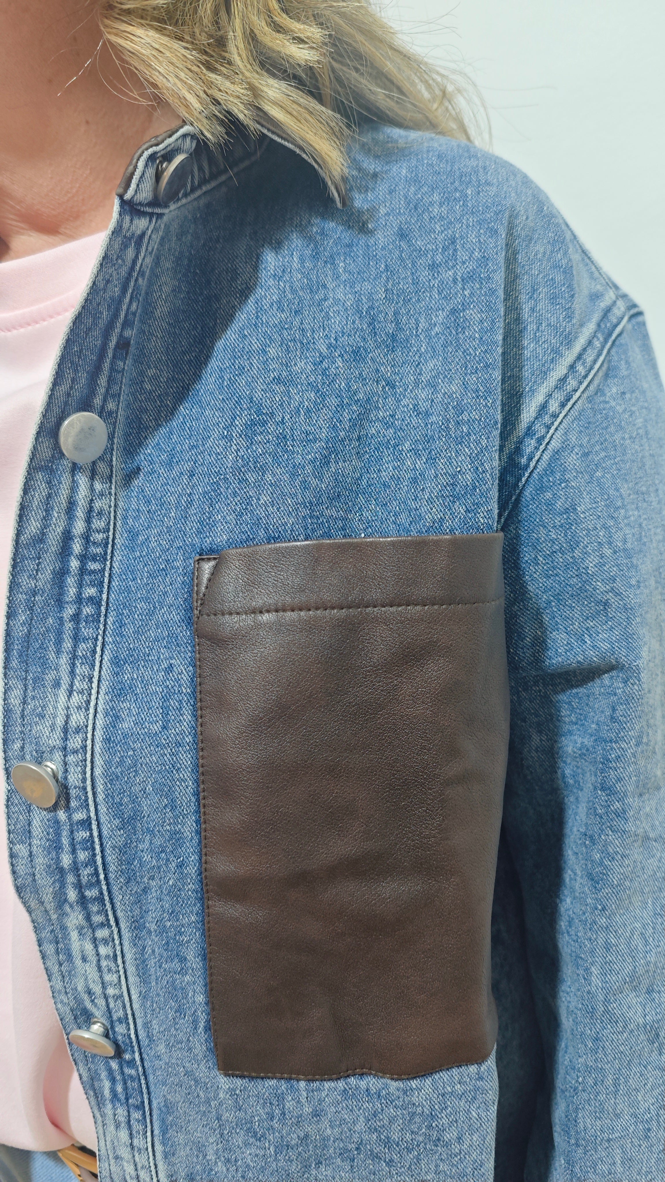 Chaqueta Denim Polipiel