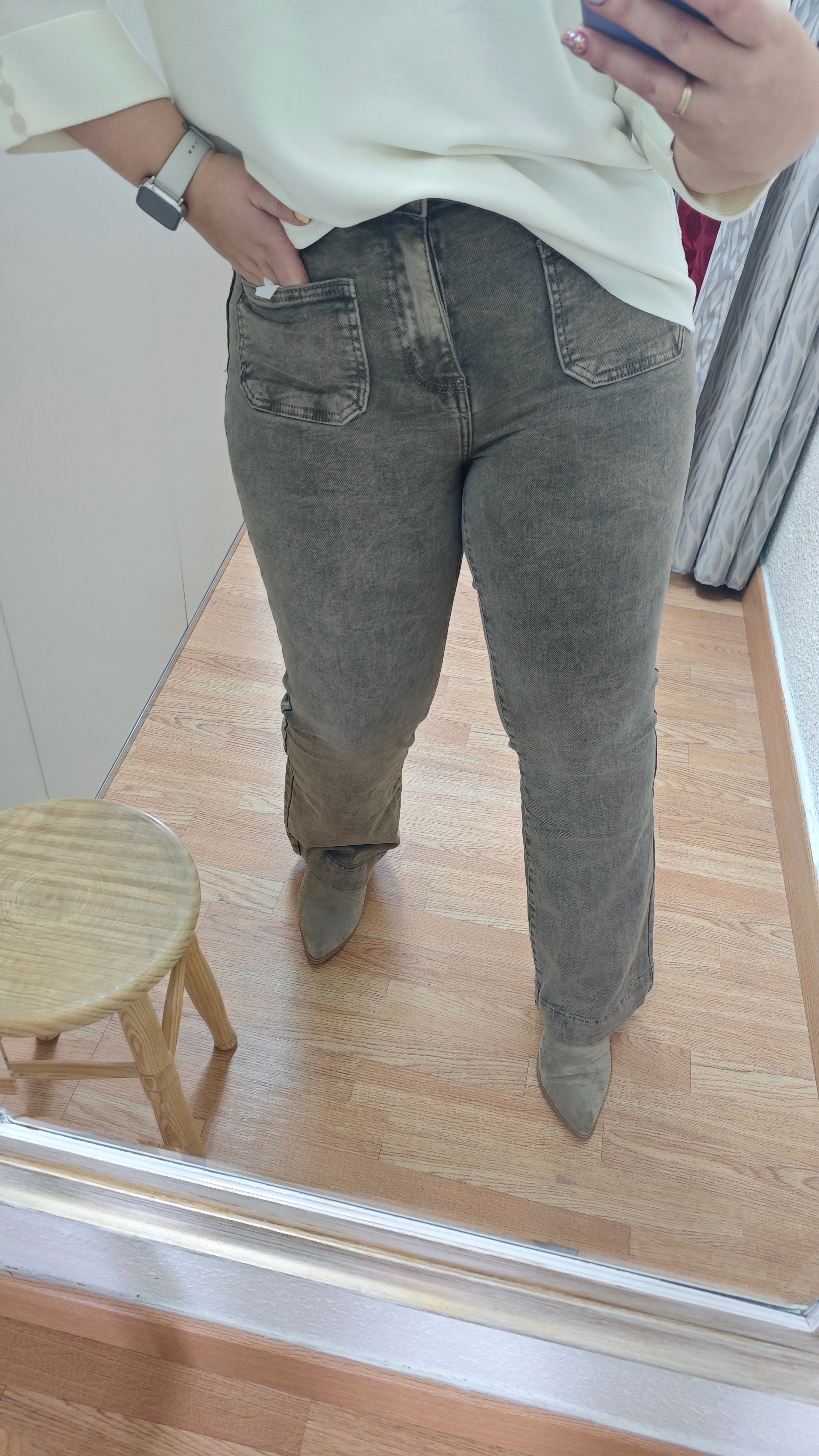 Jeans Desgastado Marrón