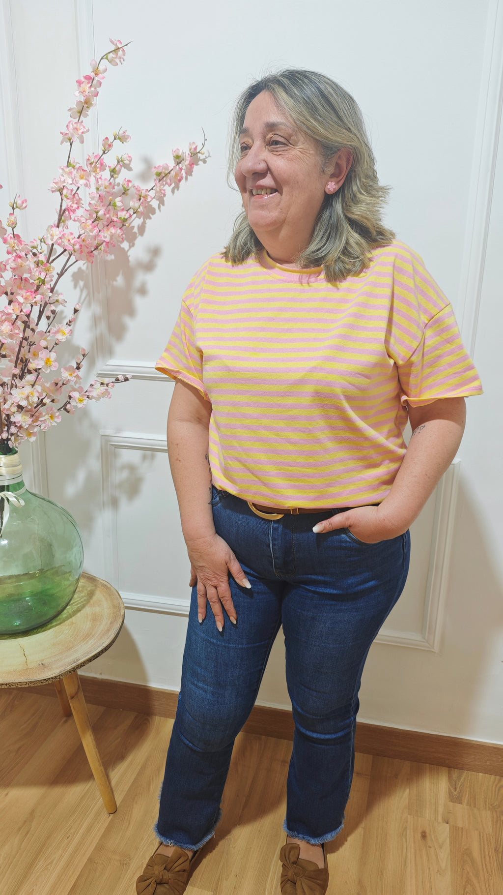 Camiseta Rayas Yellow