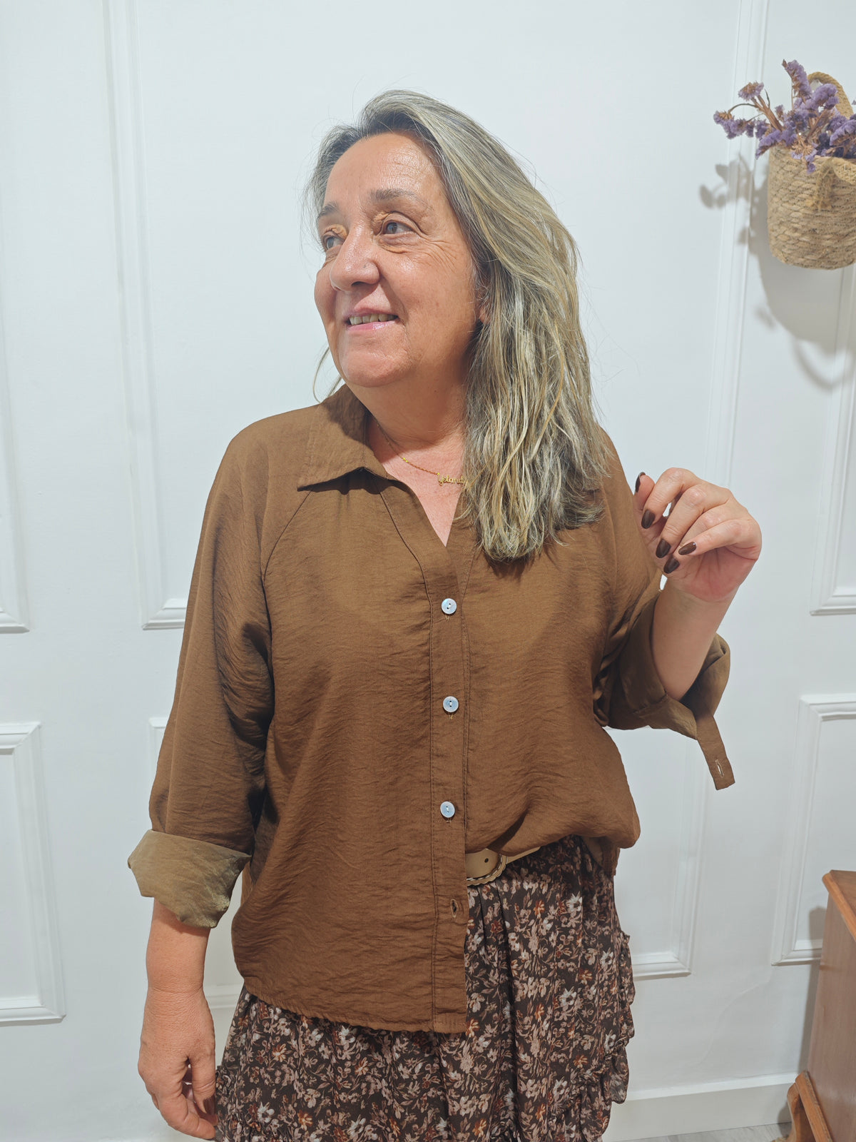 Camisa Cacao Camel