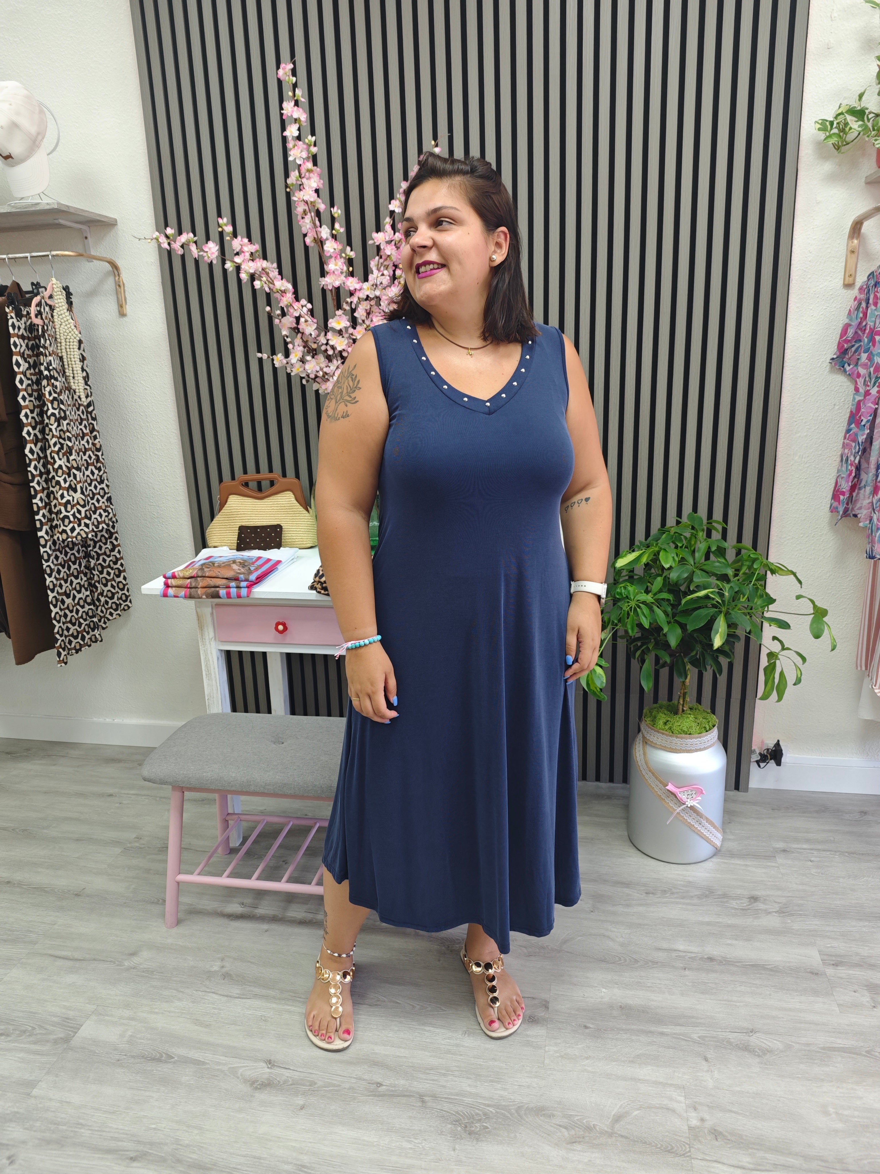 Vestido Yoly Tachuelas