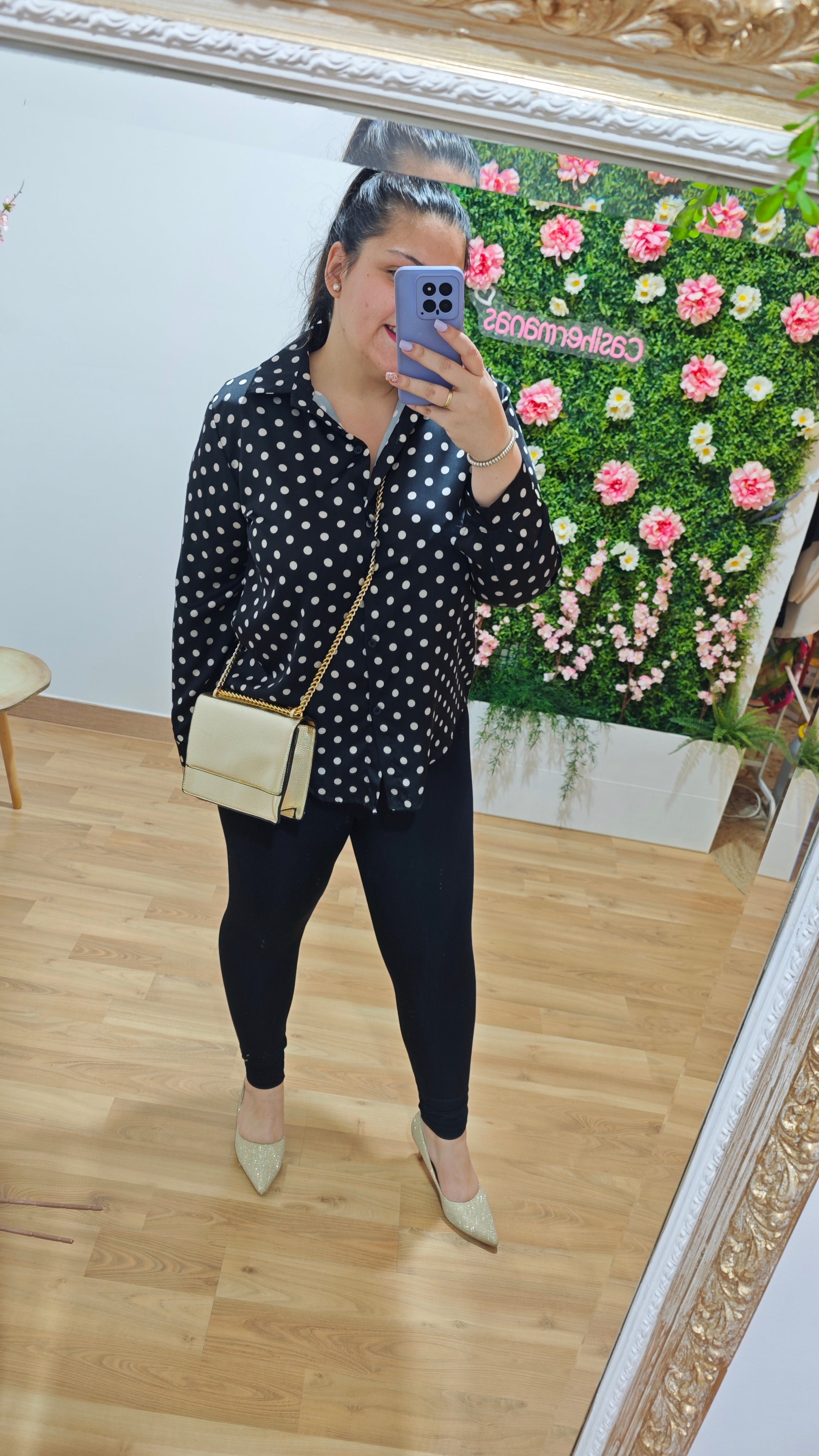 Bolso gold colgar