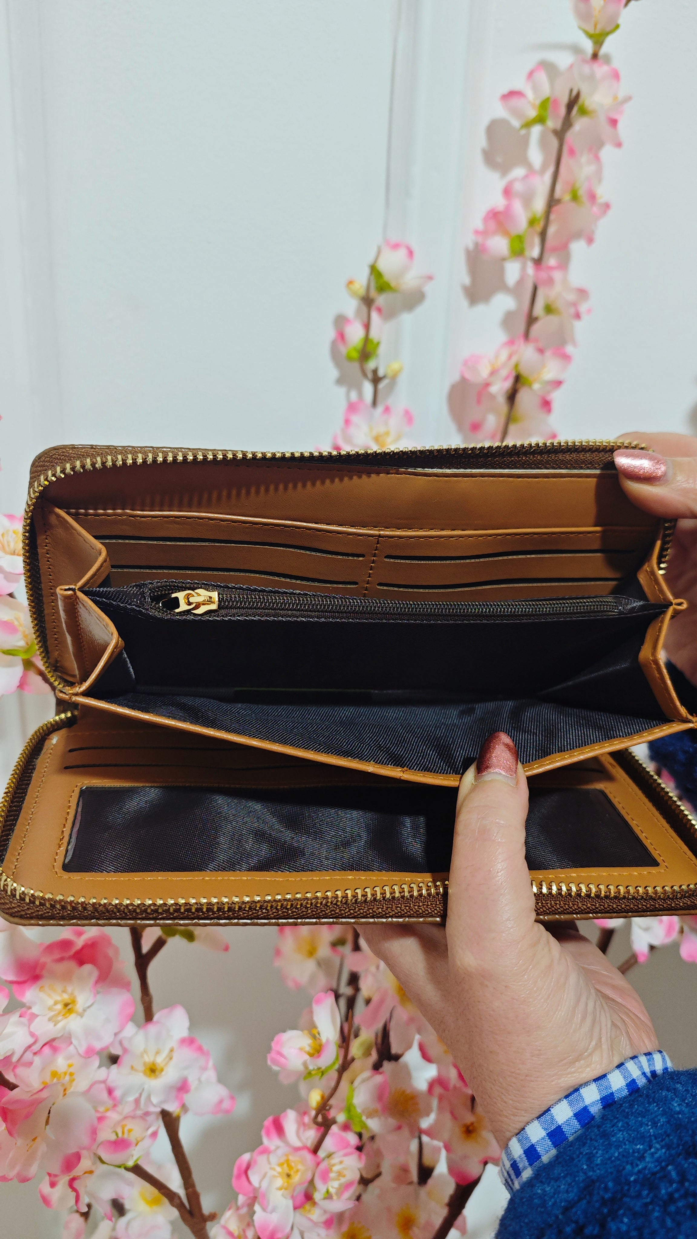 Pack grande cartera camel