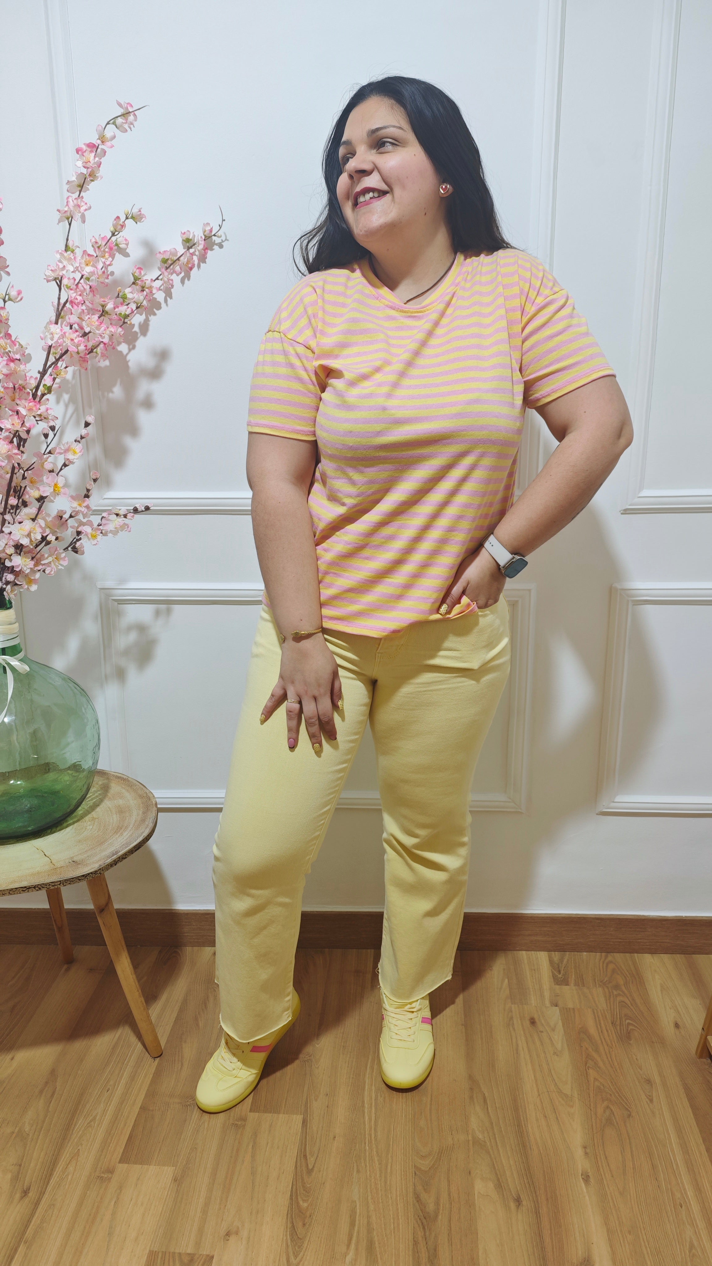 Camiseta Rayas Yellow