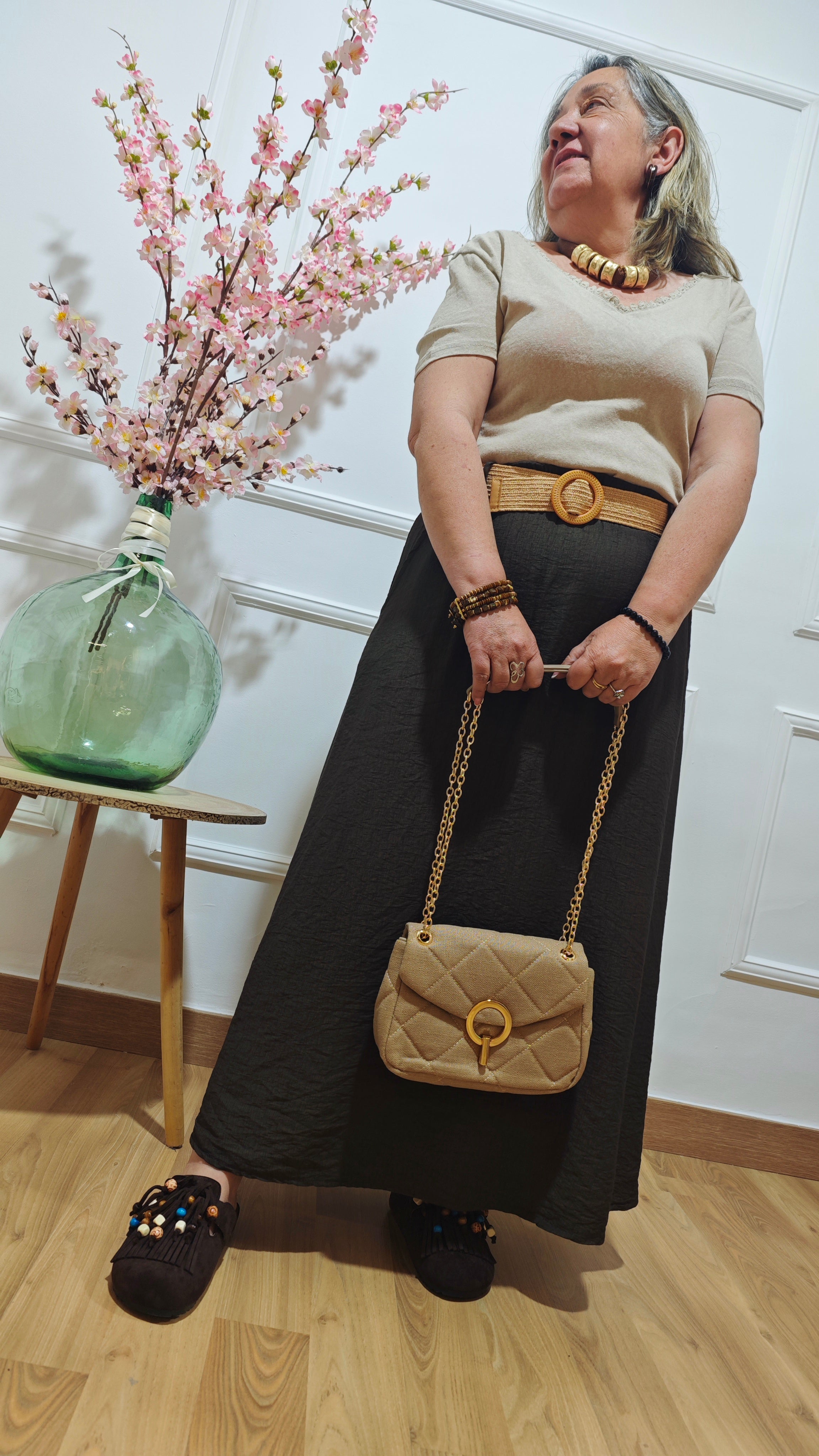 Bolso olivo vintage